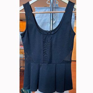 Black Sheer Cutouts Tank